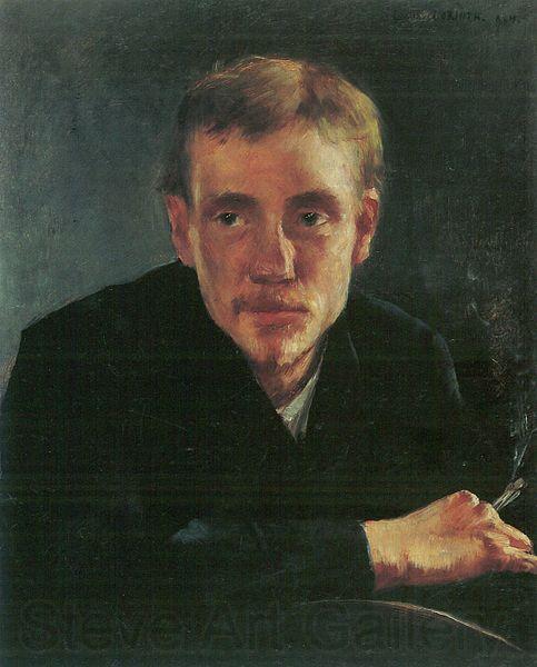 Lovis Corinth Portrat des Malers Eugene Gorge